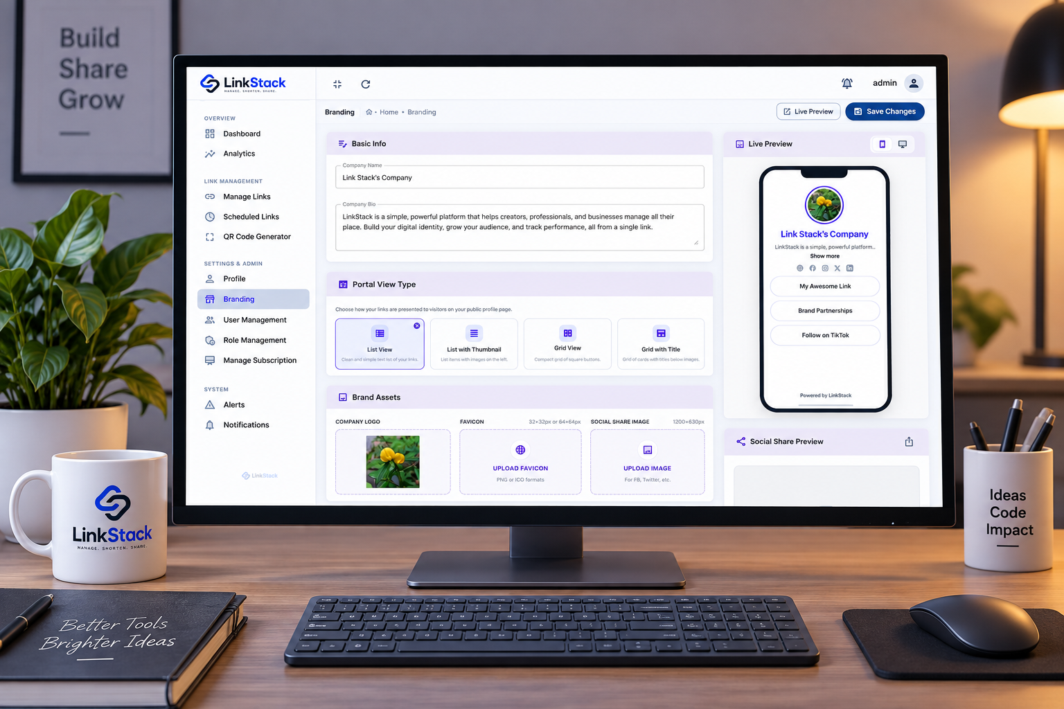 Admin Customizer Demo 1